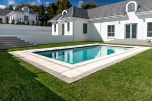 C.E.L. Paving Products concrete pavers for pool in slabs, cobbles and surefoot copings